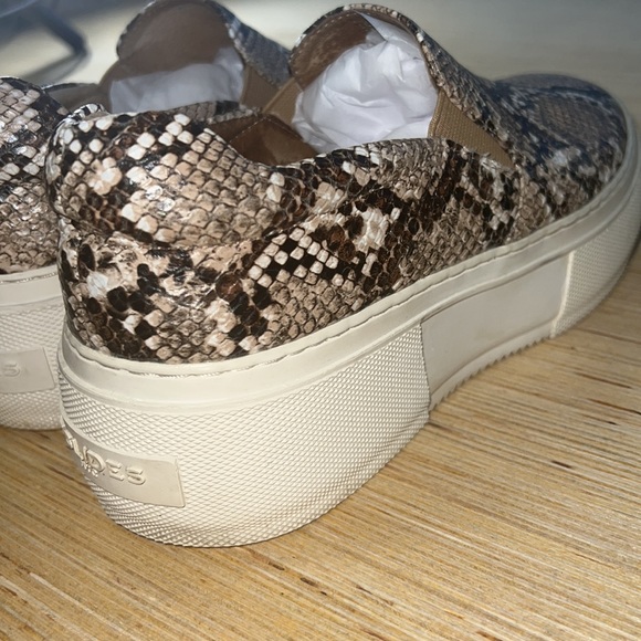 J/Slides Heidi Snakeskin Leather Platform Slipon 6 - Picture 7 of 11